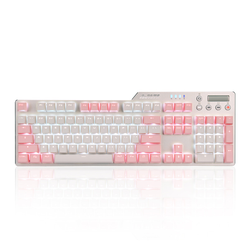 Ajazz assassin II alloy mechanical keyboard ak35i PBT version pink white green axis game backlight office computer notebook chicken eating keyboard