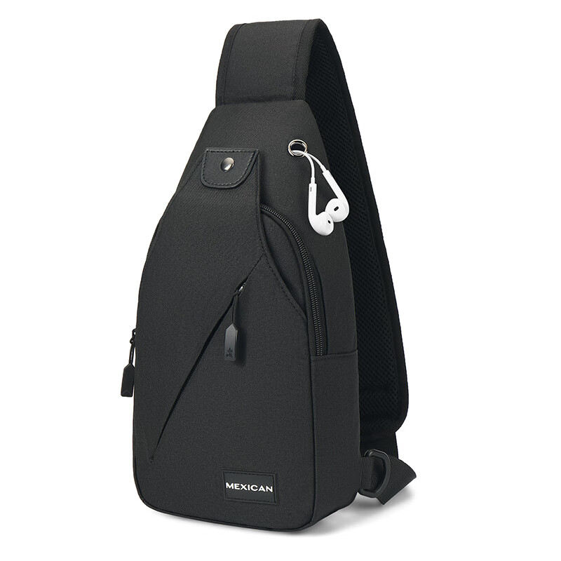 Scarecrow (Mexican) chest bag messenger bag leisure shoulder bag Oxford cloth bag men's fashion black mmbd05190173bk01a