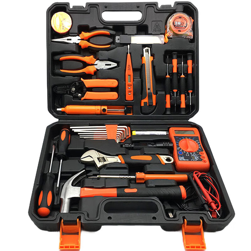 Fuxing fx344 37 piece telecommunication tool set toolbox set multifunctional electrician maintenance combination tool