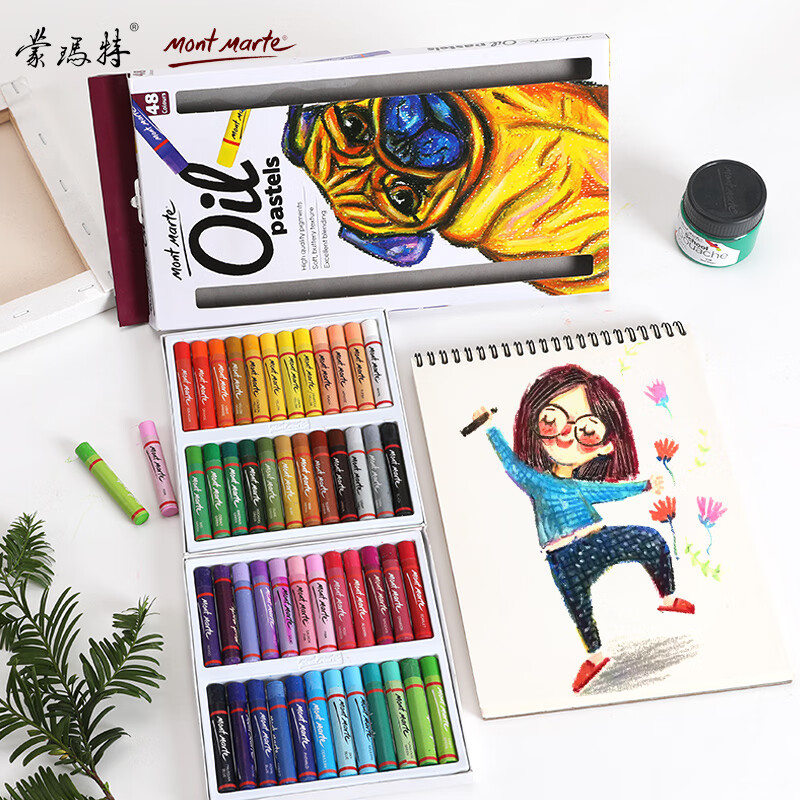 Montmarte 48 color oily heavy color oil stick children's painting pen mmpt0015