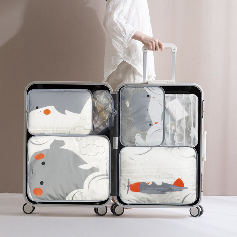 Companion travel storage bag 6-Piece set luggage, clothes, travel shoes sub bag underwear storage bag finishing bag set bl9211