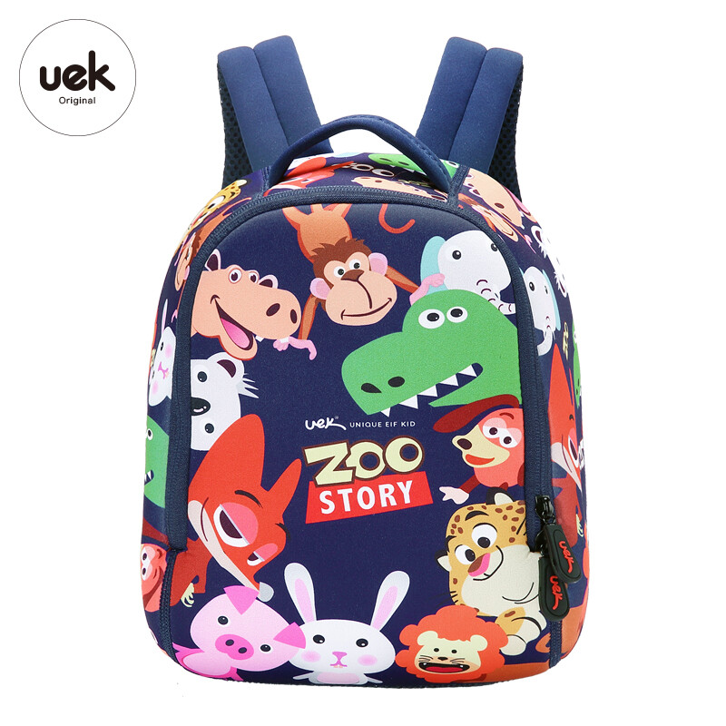 UEK kindergarten schoolbag boy girl baby 1-3-5-6 years old blue backpack for children trendy schoolbag