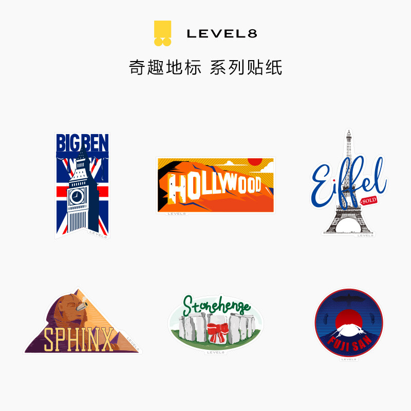 Horizon 8 luggage compartment luggage compartment sticker password Trolley Case sticker personalized cartoon sticker waterproof