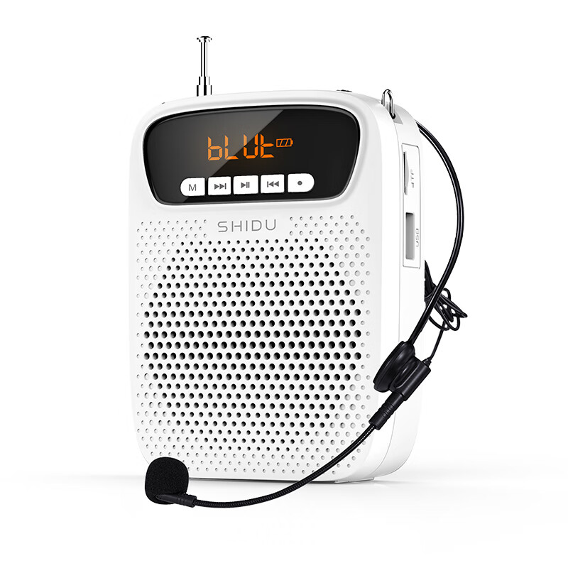 Shidu sd-s278 little bee loudspeaker promotion tour guide teacher loudspeaker portable mini 15W high power LED large screen moonlight white
