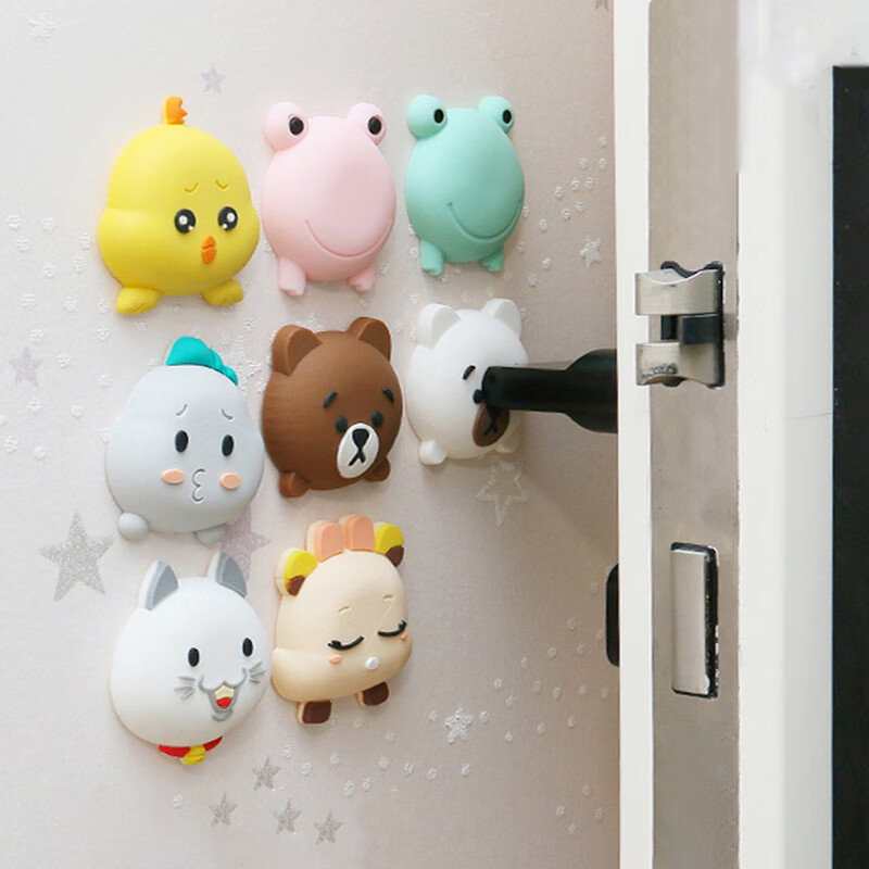 Gong Xun 6 anti-collision stickers, door rear handle, refrigerator anti-collision strip, silent wall pad, silica gel thickened door lock, wall toilet anti-collision, corner protection, safety thickened protective strip