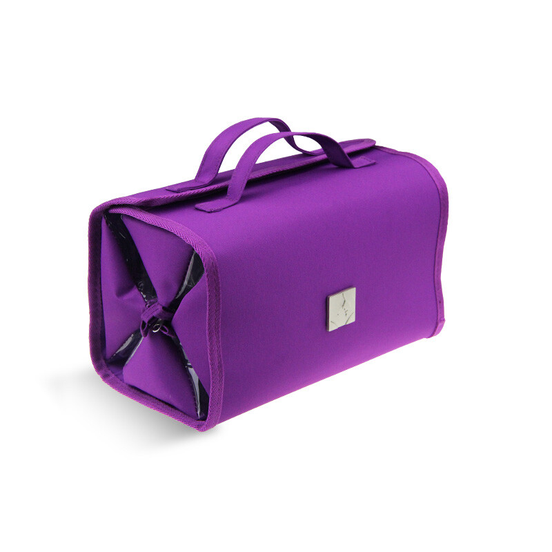 Yunya Royal storage wash bag portable hanging removable Travel Bag Set 5 pieces purple