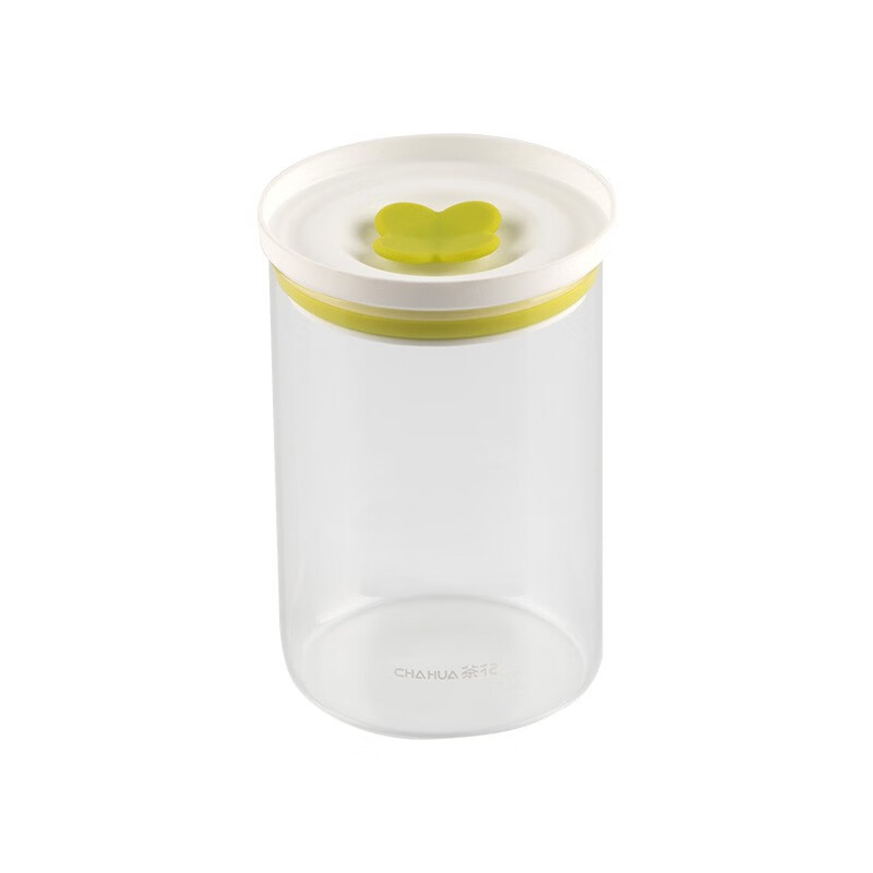 茶花密封罐玻璃食品瓶子蜂蜜柠檬百香果瓶泡菜坛子带盖家用厨房储物罐 【1050Ml】大号