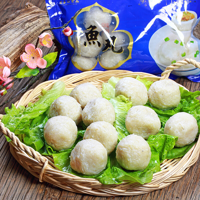 聚春园正宗福州鱼丸特级国产手工包心大鳗鱼丸子火锅食材关东煮火锅丸料 福州正宗鱼丸1袋