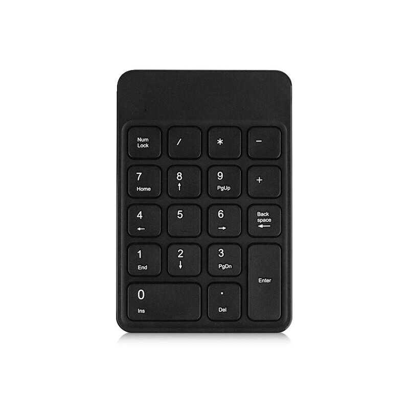 Hangshi (b.o.w) hw157 wireless numeric keypad mini keyboard financial accounting cashier securities notebook keypad Rechargeable Wireless Keyboard Black self support