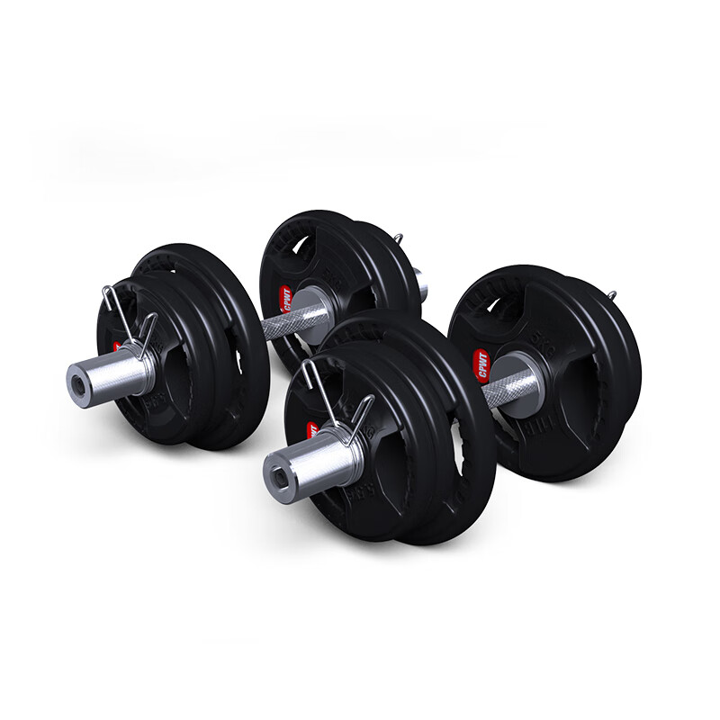 季风寒流（JFHL）健身哑铃片大孔5cm20公斤手抓杠铃片10kg奥杆杠铃包胶片 5kg*1片