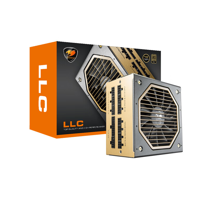 Cougar rated 750W LLC power supply (80plus gold medal / full module / full solar capacitor / ten-year warranty) intelligent mute