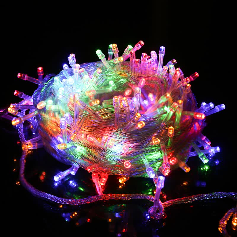 宫薰 可串联彩灯新年装饰LED小闪灯串灯过年满天星星灯春节元旦生日布置房间表白小灯串 10米100灯彩色串联-融创集采商城