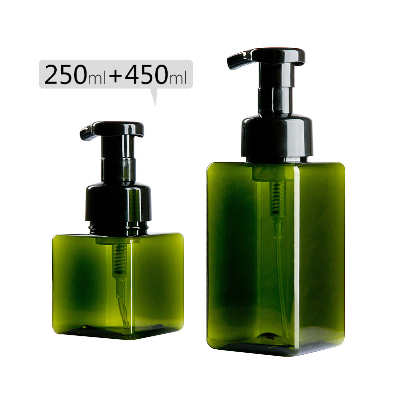 Skin language mousse dark green facial cleanser foaming bottle 2 packages (250ml + 450ml) mf0634 foaming bottle facial cleanser foaming device