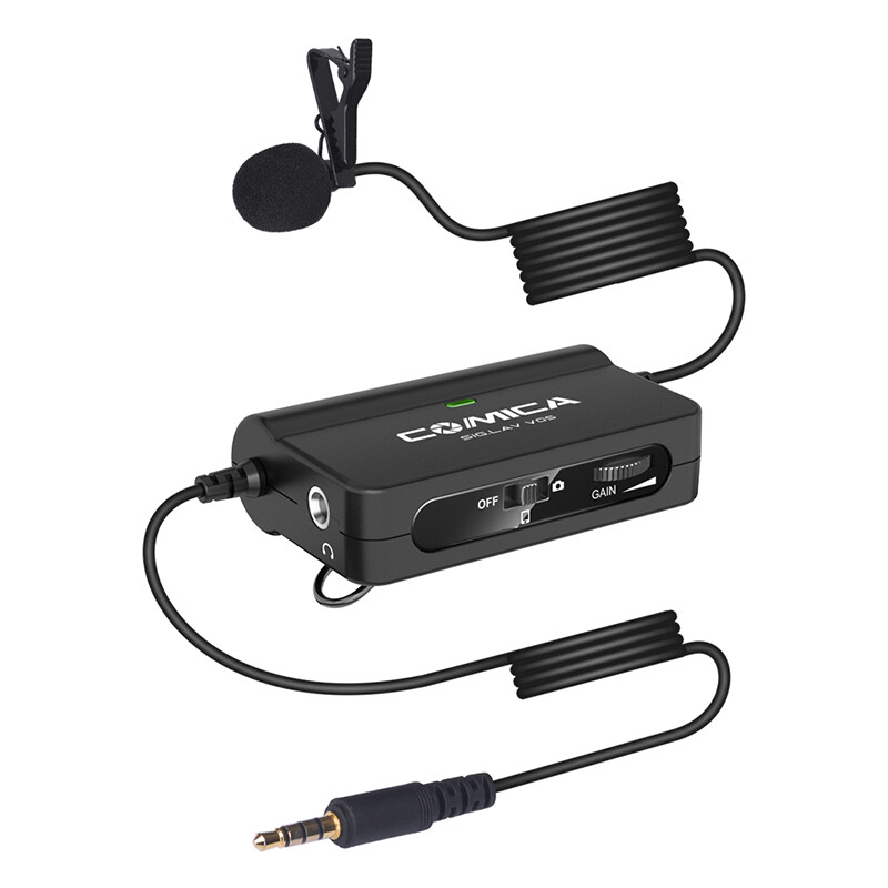 Comica v05 online class special Lavalier microphone professional SLR camera mobile phone computer microphone interview recording live singing bar game radio little bee