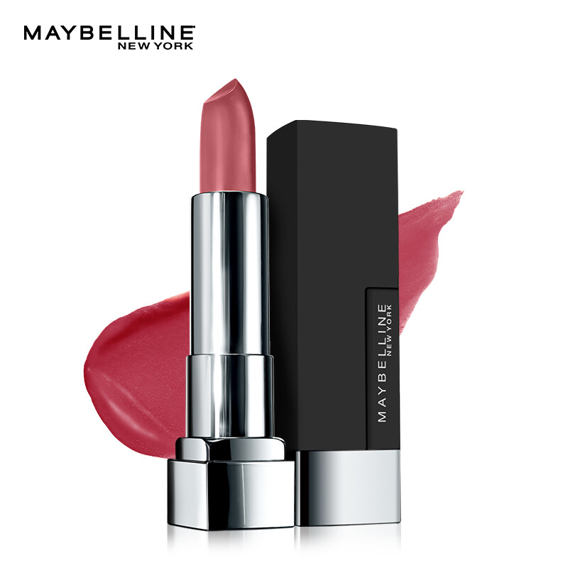 Maybelline (MAYBELLINE) stunning lasting lipstick, Velvet Matte 807 black magic cube lipstick 3.9G (lipstick easy to color, color lasting)