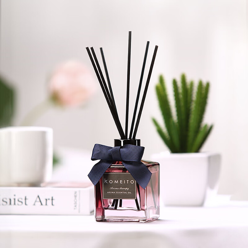 Komeito 150ml flameless aromatherapy essential oil set hotel rattan aromatherapy bedroom living room bathroom to odor decoration iced white tea
