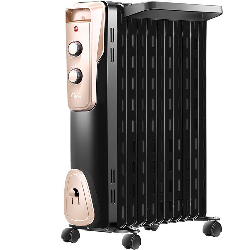 美的(Midea)取暖器/电暖器/电暖气片家用 节能省电 加湿烘衣 13片大面积劲暖电热油汀NY2513-16JW 企业采购-融创集采商城