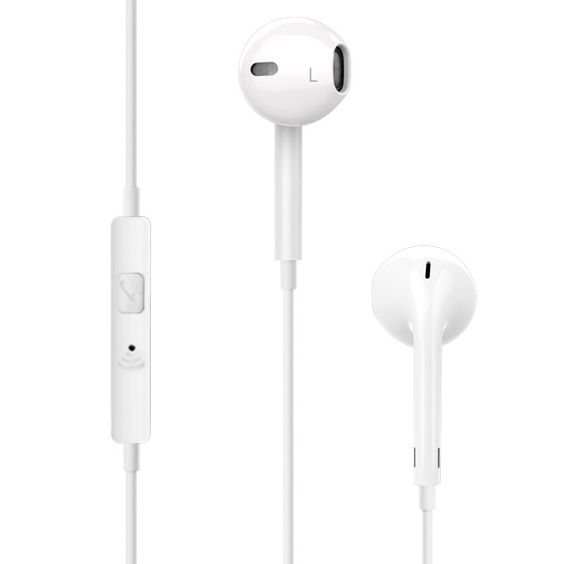 Nuobixing i6s wired earphone in ear oppo suitable for Apple 6S Huawei glory vivo Android pad computer noise reduction round hole earplugs general K song Samsung Xiaomi music earphone