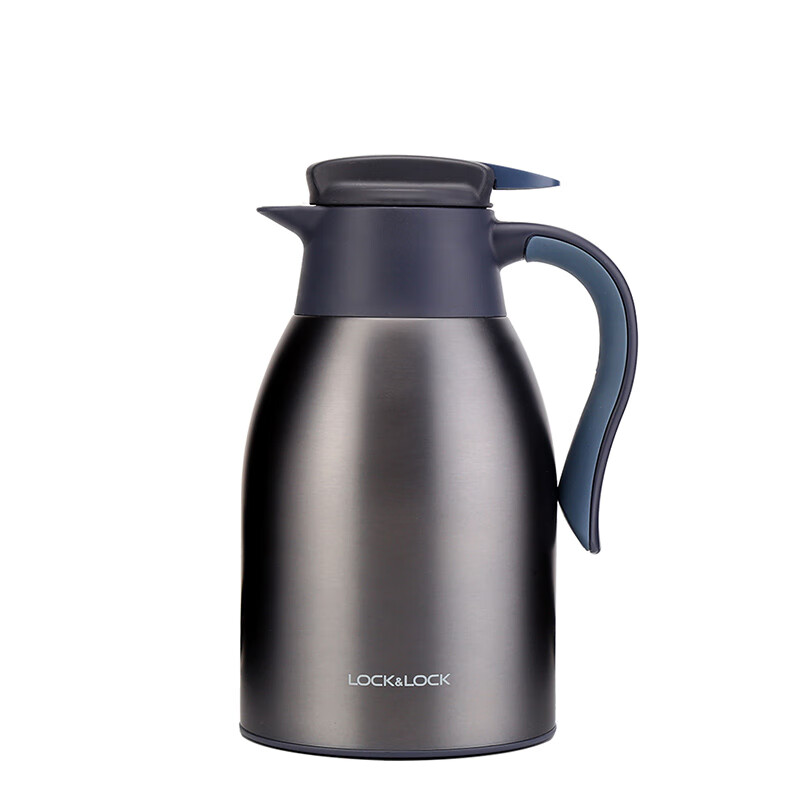 Lekou lekou household 304 stainless steel vacuum thermos large capacity thermos thermos thermos thermos thermos thermos thermos thermos thermos thermos coffee pot teapot small Tibetan blue 1.5L