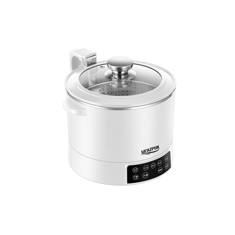 摩飞电器（MFHZPOK）多功能锅升降电火锅家用料理锅电热锅电煮锅火锅专用锅 [隔水炖煮/不溢锅] MF-1503 白