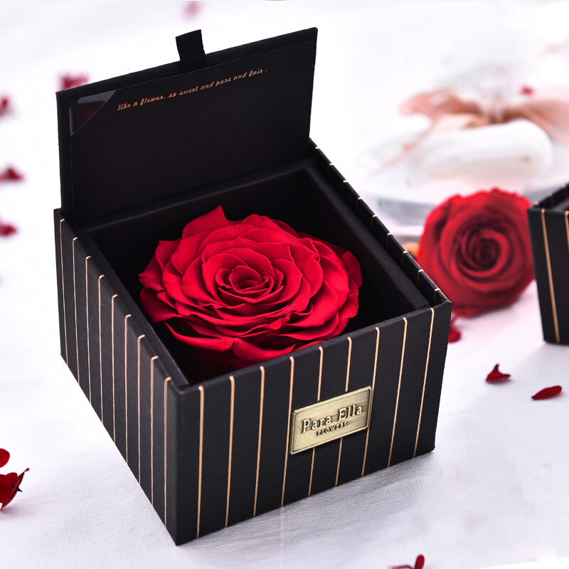 Para Ella red immortality flower rose gift box Christmas gift city flower express Valentine's Day gift birthday gift to girl girlfriend