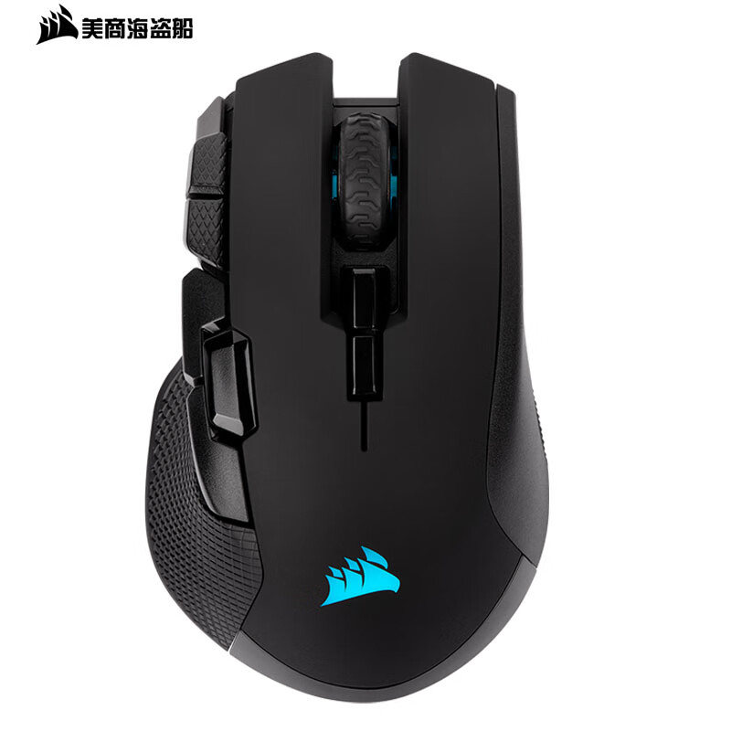 Uscorsair ironclow RGB wireless version wireless / wired mouse game mouse RGB rechargeable black 18000dpi