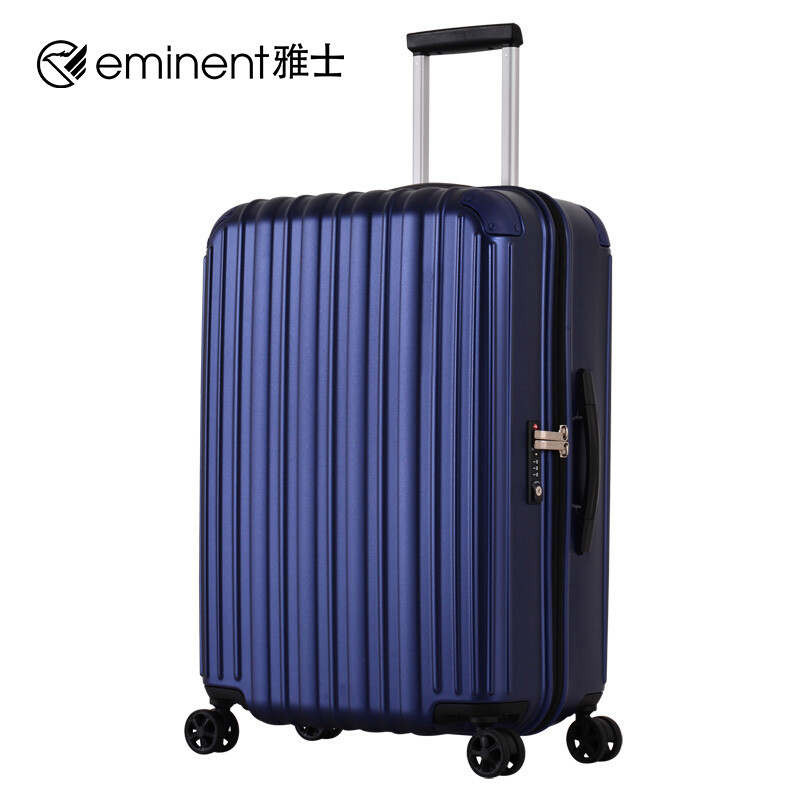 Eminent Yashi kh64 simple portable trolley case universal mute double row pulley wear-resistant and fall resistant business luggage suitcase suitcase 20 / 25 inch / Blue 25 inch