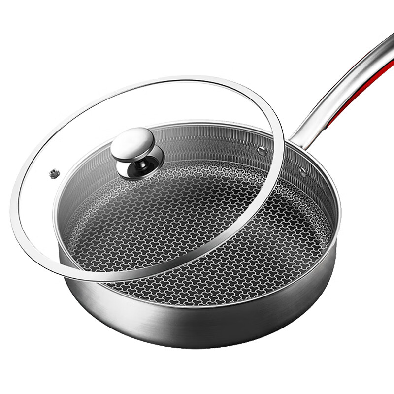 Germany kangbach third generation frying pan stainless steel pan non stick pan frying pan steak pan induction cooker gas universal pan 26cm