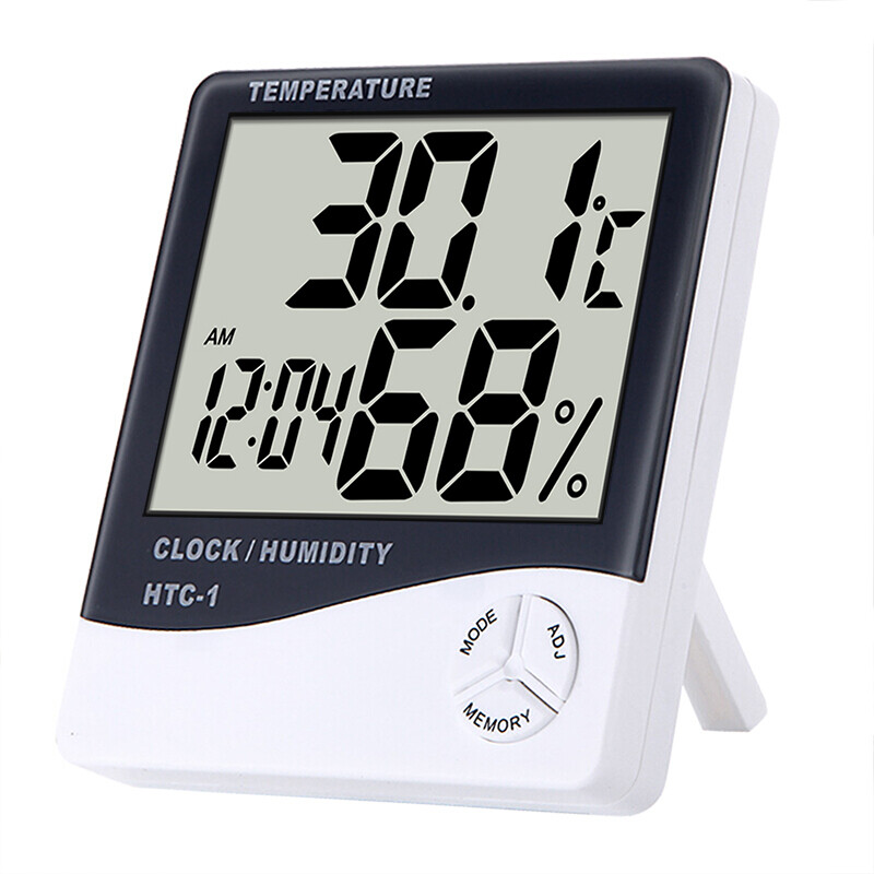 Foojo hygrometer [alarm clock can be set] timer large screen electronic