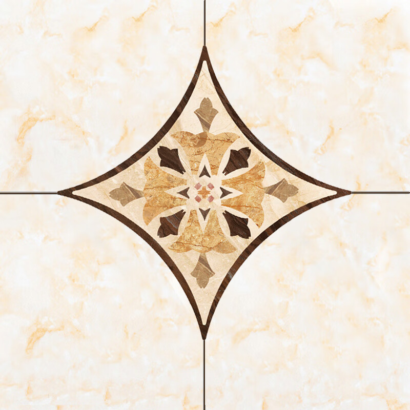 Diyin tile sticker living room bedroom bathroom floor decoration tile sticker waterproof and wear-resistant self-adhesive wall sticker floor tile diagonal sticker B 21 Piece package