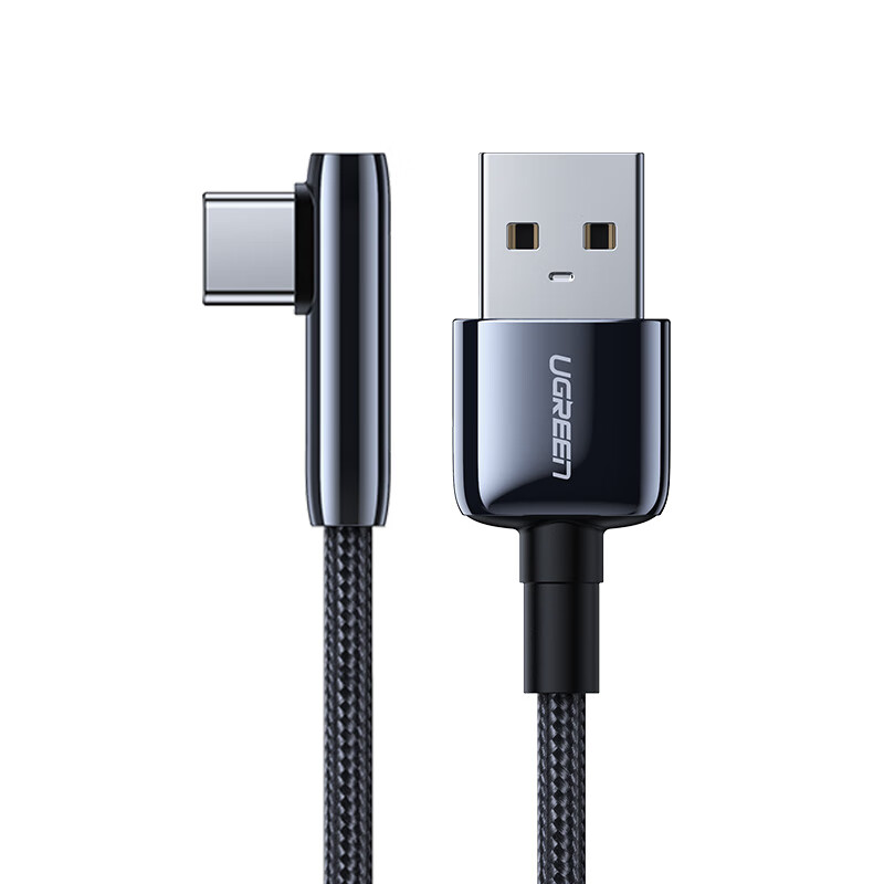 Lvlian type-C elbow data cable Android usb-c adapter charger zinc alloy power cord general Huawei glory 9x Xiaomi 9 / 8 / Hongmi K20 mobile phone 1m black 70413