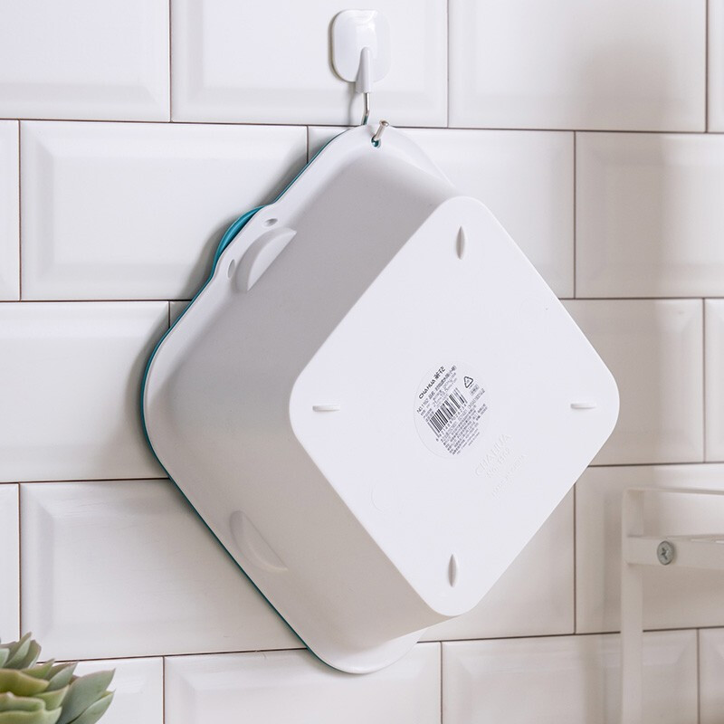 茶花（CHAHUA） 茶花洗菜盆时尚滤水筛两用果蔬沥水筛沥水篮滤水筐水果盘随机色 蓝色 大中小号组合装共3个