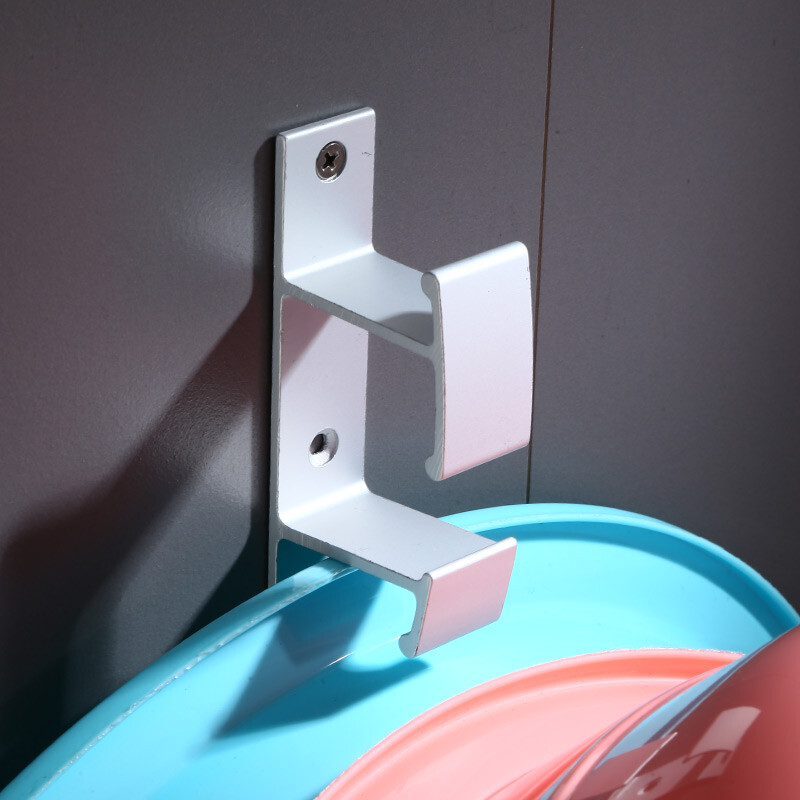Hu xiansen non perforated washbasin rack wall mounted bathroom storage rack toilet basin hook bathtub hanging rack