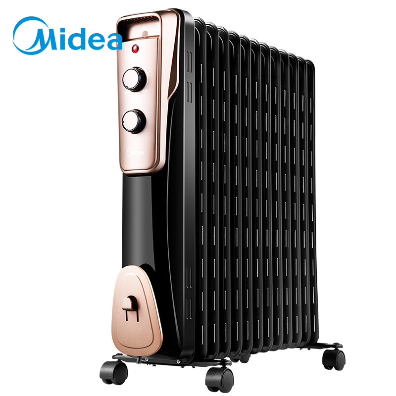 Midea heater / electric heater / electric radiator household energy saving silent humidification drying clothes 13 pieces large area strong heating electric heating oil Ting ny2513-16jw