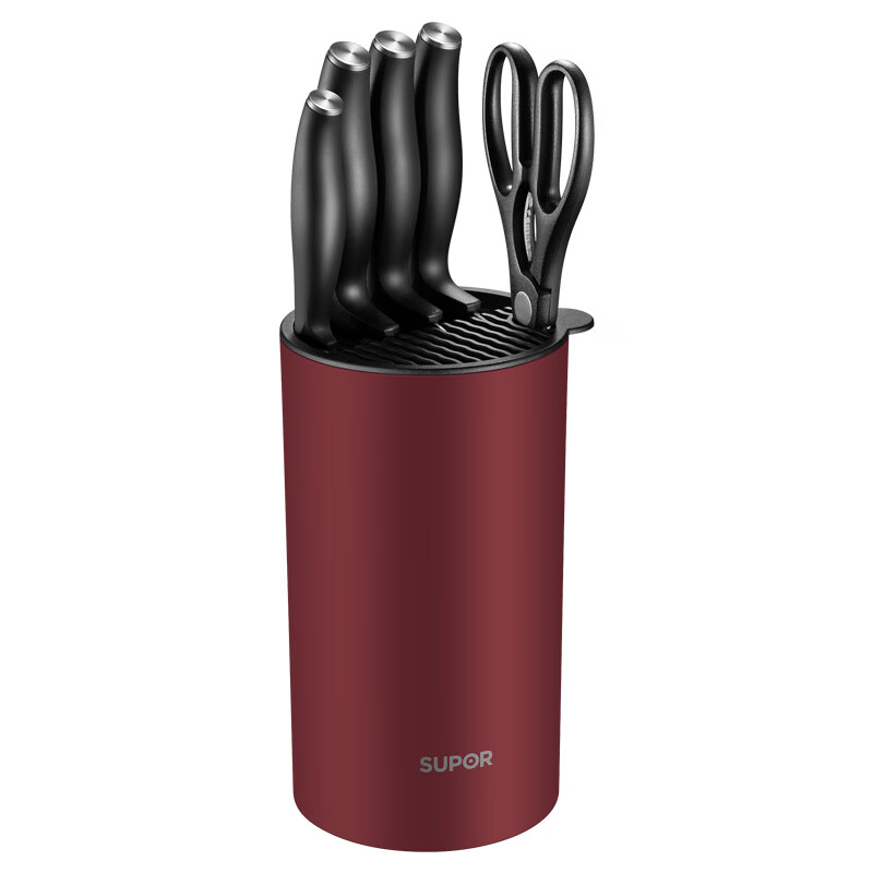 SUPOR sharp blade series I six piece set B. elegant red set kitchen knife tk1938e