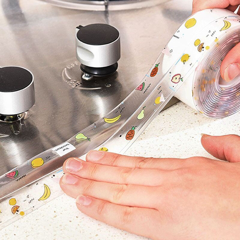 Foojo kitchen waterproof tape sink pool waterproof paste toilet toilet paste beautiful seam paste kitchen sticker protect corner waterproof strip sealing strip width 3.8cm length 3.2m fruit