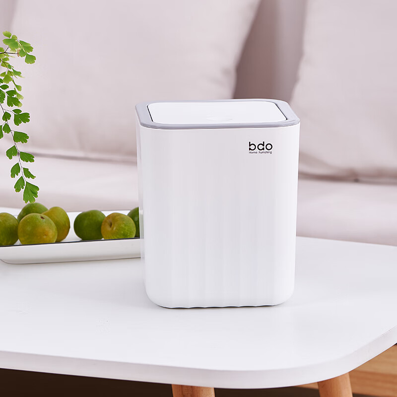 BDO desktop trash can simple and creative mini small press type paper basket with cover