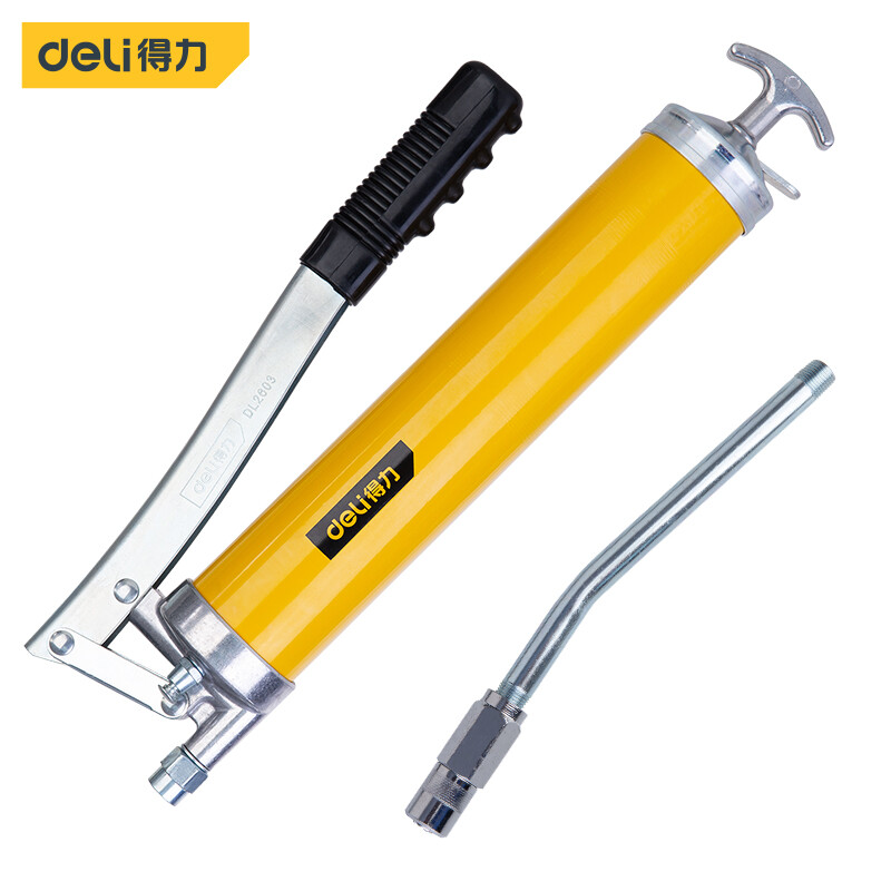 Deli 400cc high pressure manual labor-saving grease gun cattle oil gun high pressure oiler 6000PSI dl2603