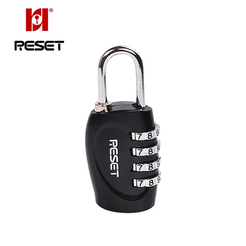 Ruisaite reset 4-digit password lock small password padlock luggage lock travel trolley case student locker gym lock backpack lock black rst-037