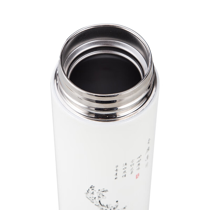 火象壹路连升保温杯HXB-BW043珍珠白500ML