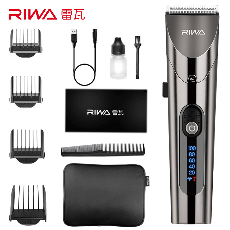 Riva barber electric push shear whole body washing professional adult children electric barber shear baby shaving electric push millet Pinda lithium battery re-6305-uv