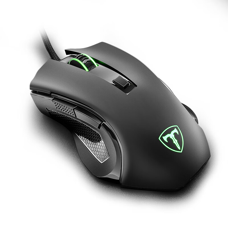 Et T19 wired game mouse Office Mouse notebook mouse luminous Mouse Black