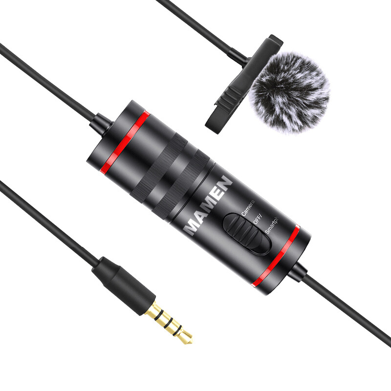 Mamen km-d1 Lavalier microphone professional vlog radio microphone Huawei Xiaomi Apple Samsung mobile phone microphone camera interview microphone