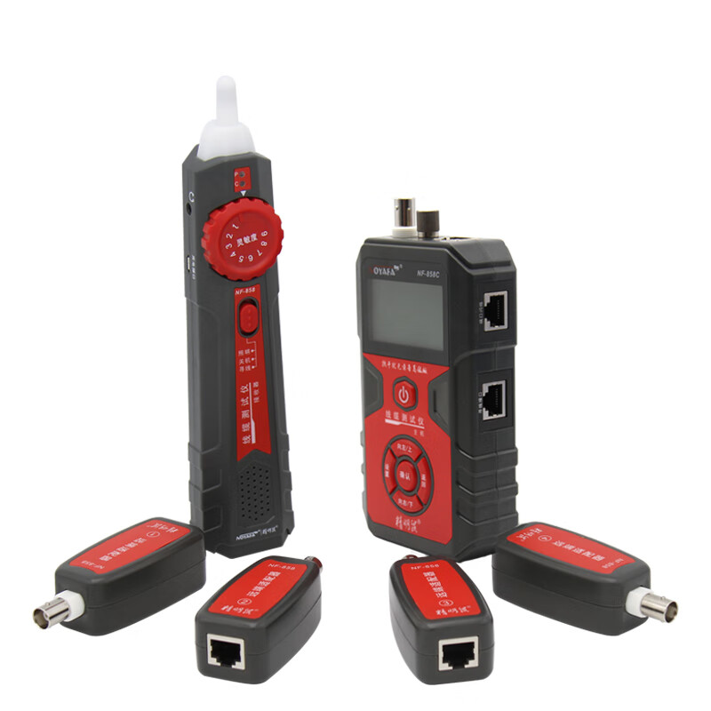 Noyafa nf-858c line finder red light pen optical fiber tester network cable breakpoint tester line checker with port flashing
