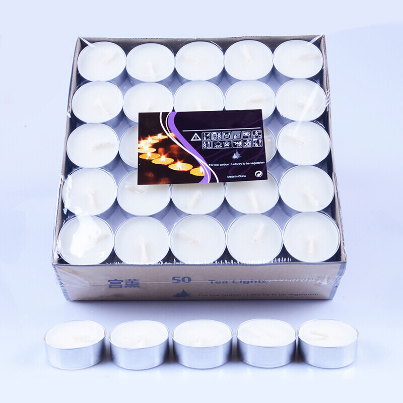 Palace smoked tea wax confession candle Hotel KTV teapot heating candle smokeless tasteless romantic proposal birthday confession decoration 50 romantic candles