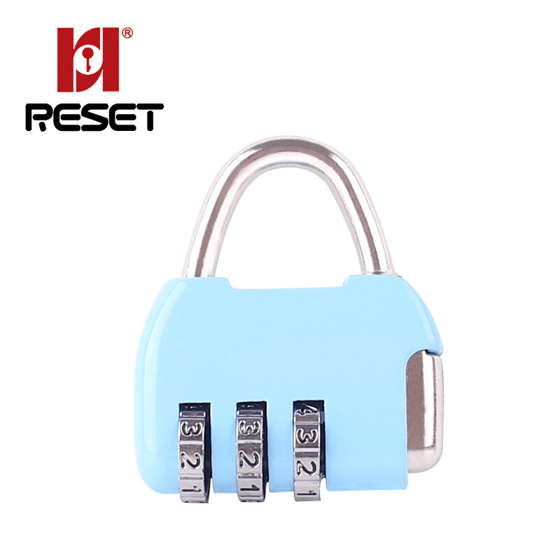 Reset rst-317 code lock small code padlock door lock travel trolley case lock gym backpack lock locker lock blue