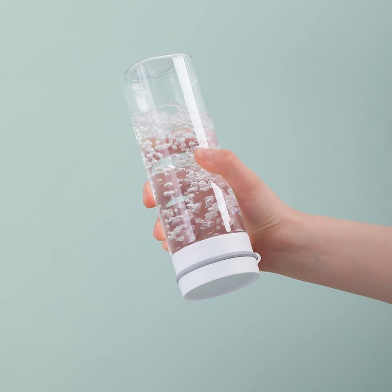 茶花（CHAHUA） 茶花水杯塑料茶杯运动旅行便携茶水分离杯瑞斯特随行杯 470ml【黑色050007】 1个装