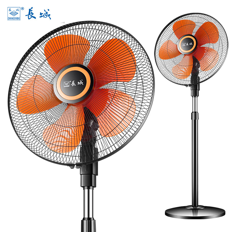 Great Wall electric fan 18 inch industrial floor fan cool five leaf fan commercial industrial fan shaking head electric fan / household fan fs-45 (2) II