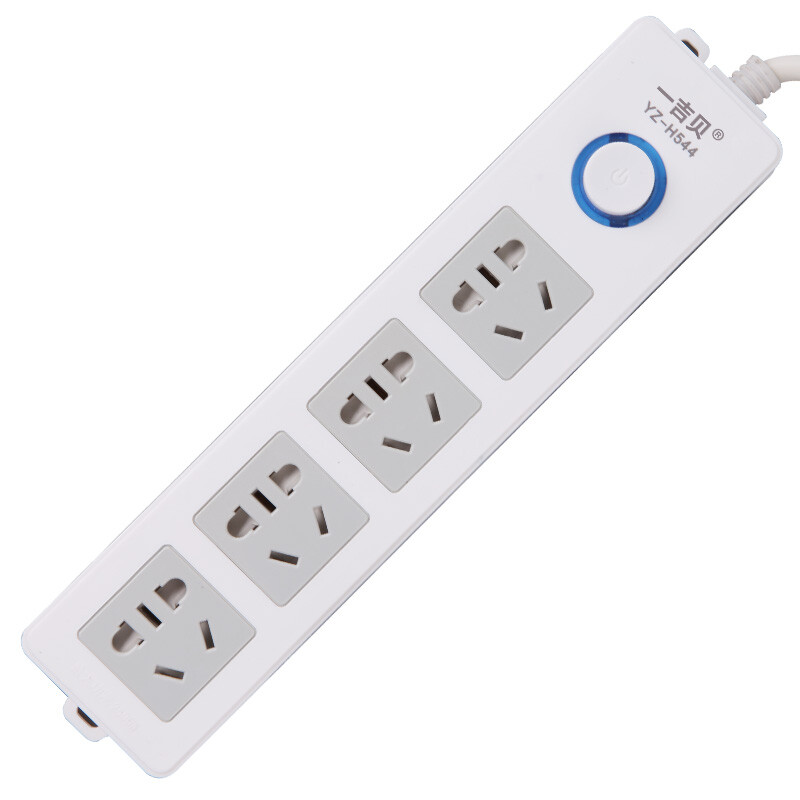 Yijibei patch panel / plug row / socket / plug row / wiring board / new national standard patch panel 4-position 1.8m main control switch yz-h544