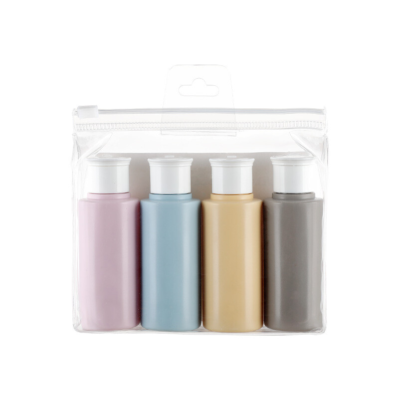 Wutong Annan travel cosmetics bottle bottling set skin care products shower gel lotion emulsion large capacity flip bottle pack 50ml convenient color four piece set